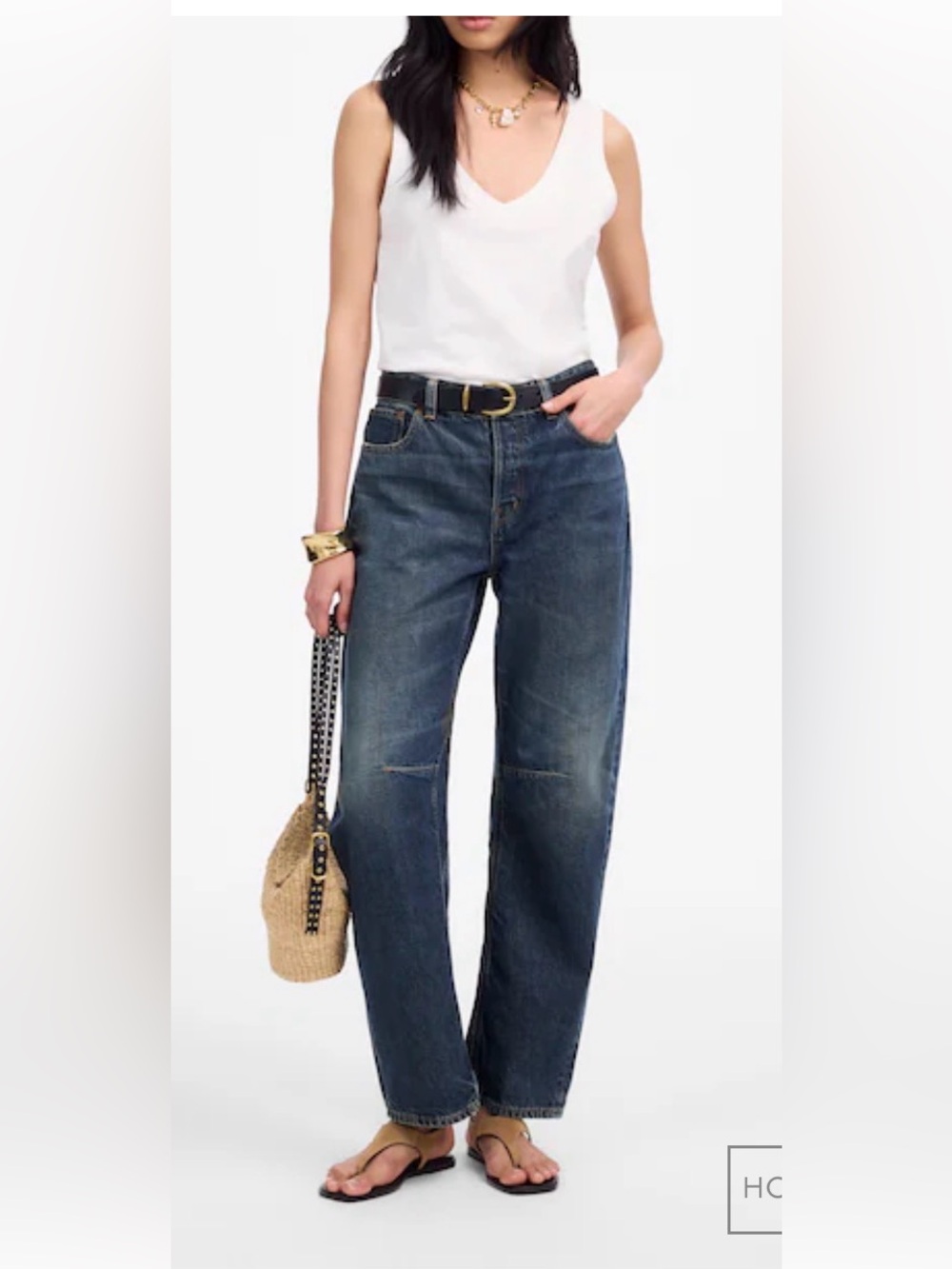 Madewell The Darted Barrel Leg Jeans